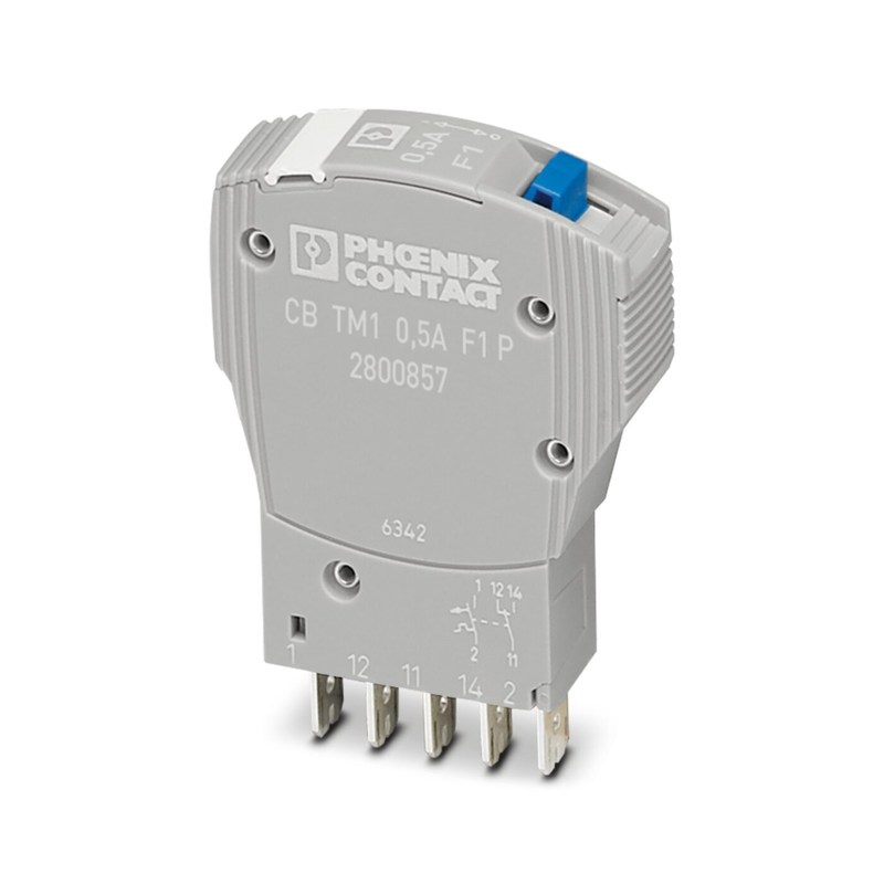 50 V gelijkstroom 5 polen 2800857 CB TM1 0.5A F1 P Thermisch-magnetisch apparaat Circuit breakers