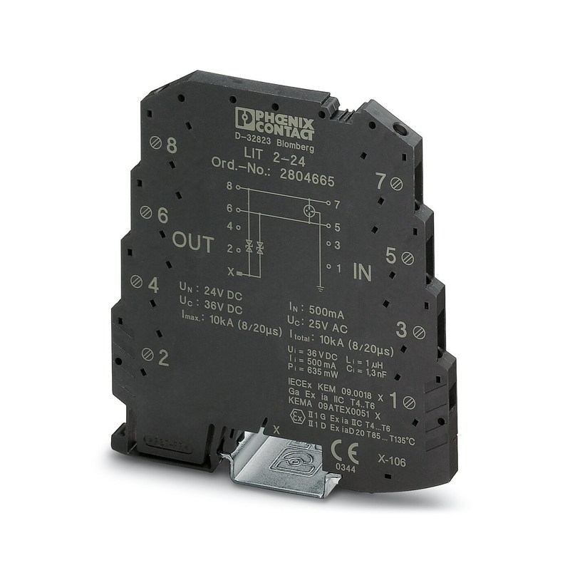 2804665 LIT 2-24 Overspanningsbeschermer 24 V DC 2-pool voor optimale veiligheid en prestaties