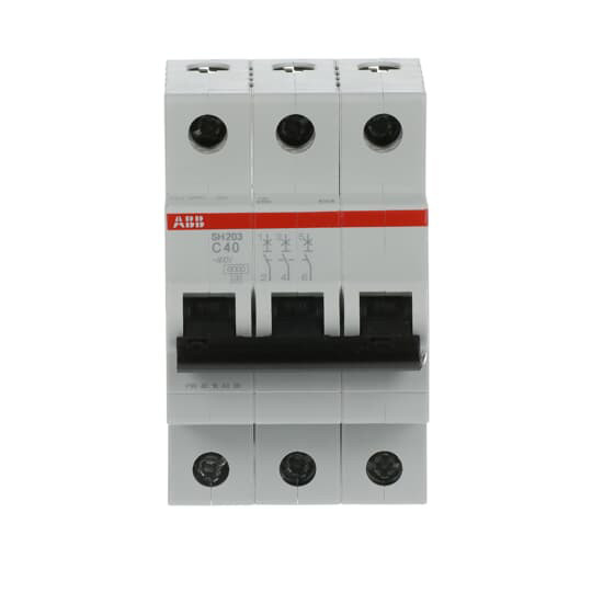 3P miniatuurcircuitbreaker SH203-C40 Nominale frequentie Hz 50 Nominale spanning 220 40 A