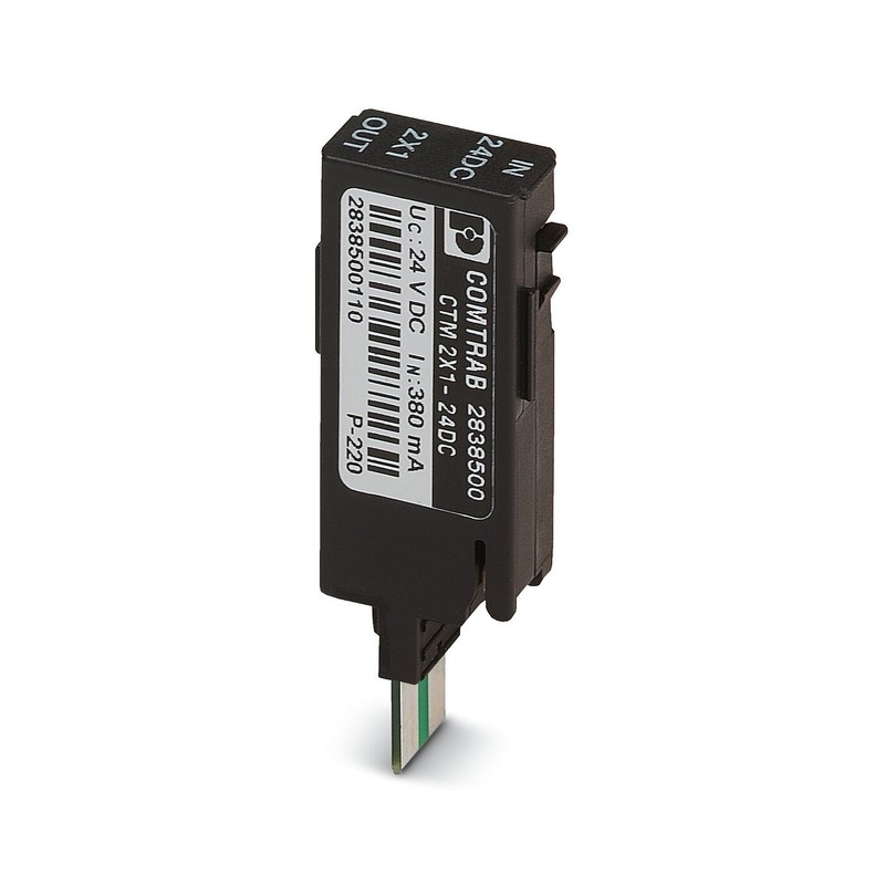 2838500 CTM 2X1- 24V DC-overspanningsbeschermingsplug met 1 pool en kosteneffectiviteit