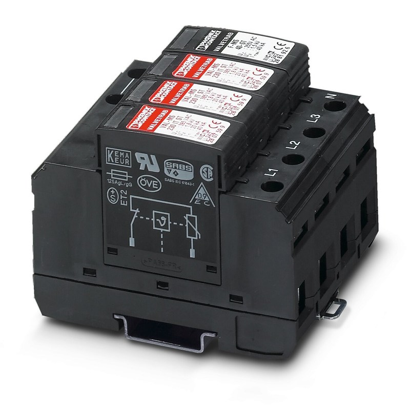 VAL-MS 230/3 1 Type 2 Overschrijdingsbeschermer De ultieme oplossing voor 230 V wisselstroom 4-pool systemen