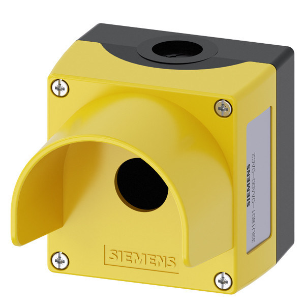 PLC 3SU1801-0AA00-0AC2 22 mm ronde gele behuizing voor bedieningsinrichtingen en 1 bedieningspunt