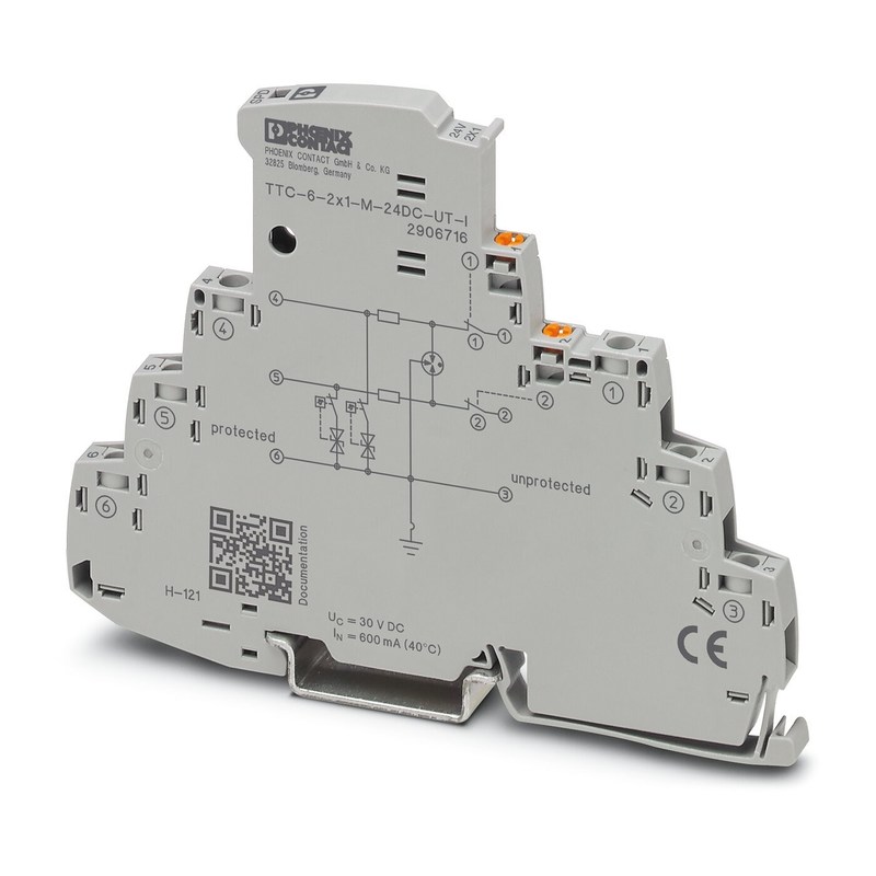 TTC-6-2X1-M-24DC-UT-I Spanningsbeschermer voor uw voordeel