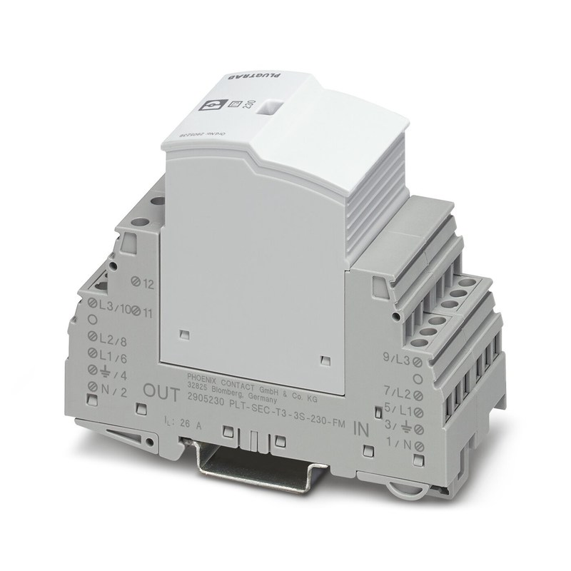 5V AC... 250V AC 125V DC 200mA DC 2905348 VAL-SEC-T2-1S-175-FM Type 2 overspanningsbeschermer