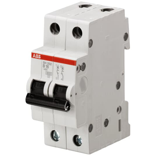 SH202-B16 Miniatuurcircuitbreaker 2P B 16 A 50 Hz Frequentie en prestaties