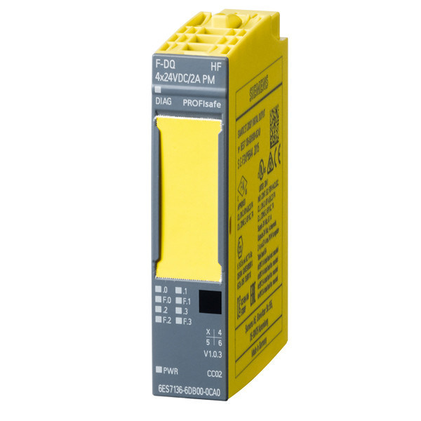PLC 6ES7136-6DB00-0CA0 F-DQ HF 4x24VDC/2A Elektronische module voor industriële automatisering