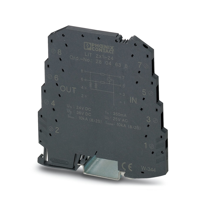 2804649 LIT LIT 4X1-24 Phoenix Contactoverspanningsscherm voor 24 V gelijkstroomtoepassingen