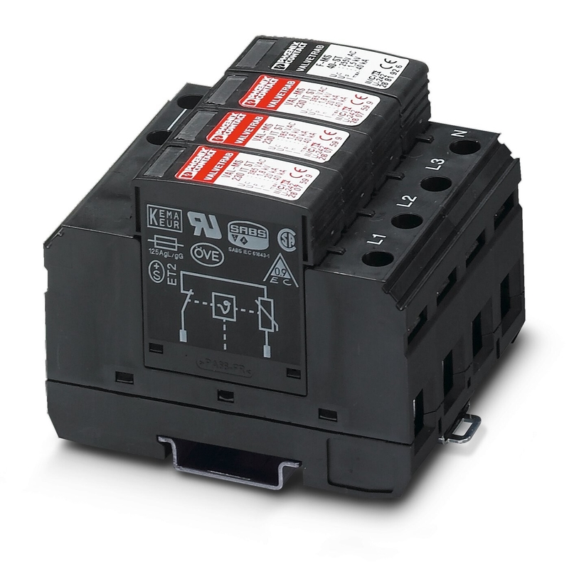 2858564 VAL-MS 320/3 1 Phoenix Contact Type 2 Overspanningsbeschermer 4 Pool 230 V AC Nominale
