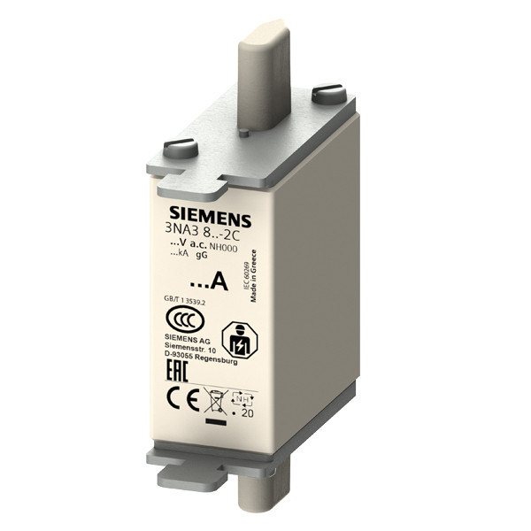 PLC 3NA3820-2C LV HRC Fuse Link GL/GG met niet-geïsoleerde grepplappen en voorwijzer