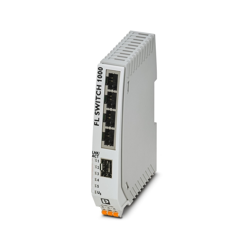 IP65-beschermingsniveau FL SWITCH 1108N Industrial Ethernet Switch voor EtherNet/IP-netwerk