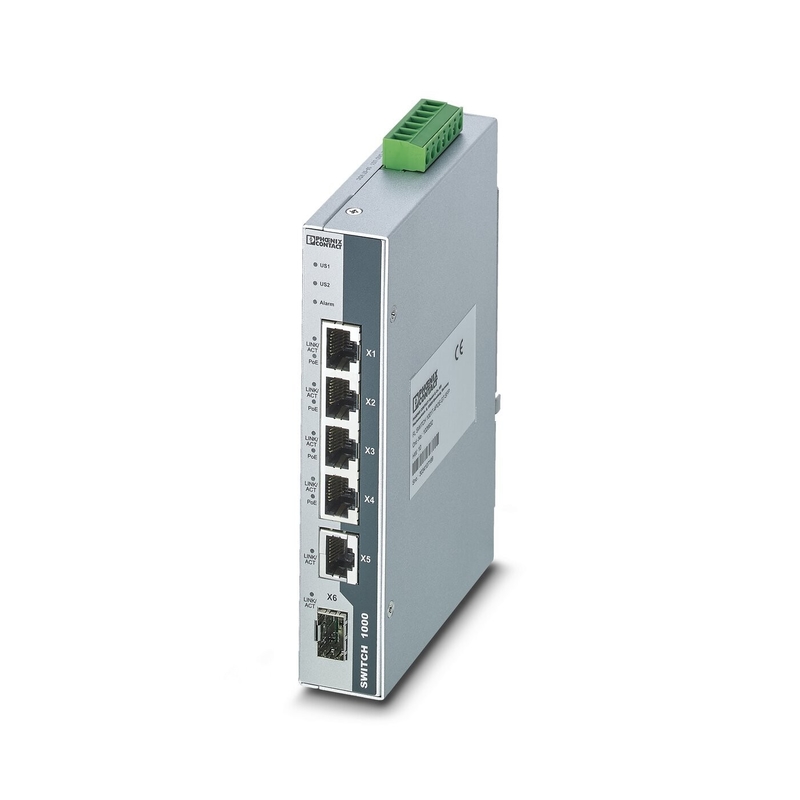 EtherNet/IP Industrial Ethernet Switch FL SWITCH 1001T-4POE-GT-SFP IP65 Beschermingsniveau