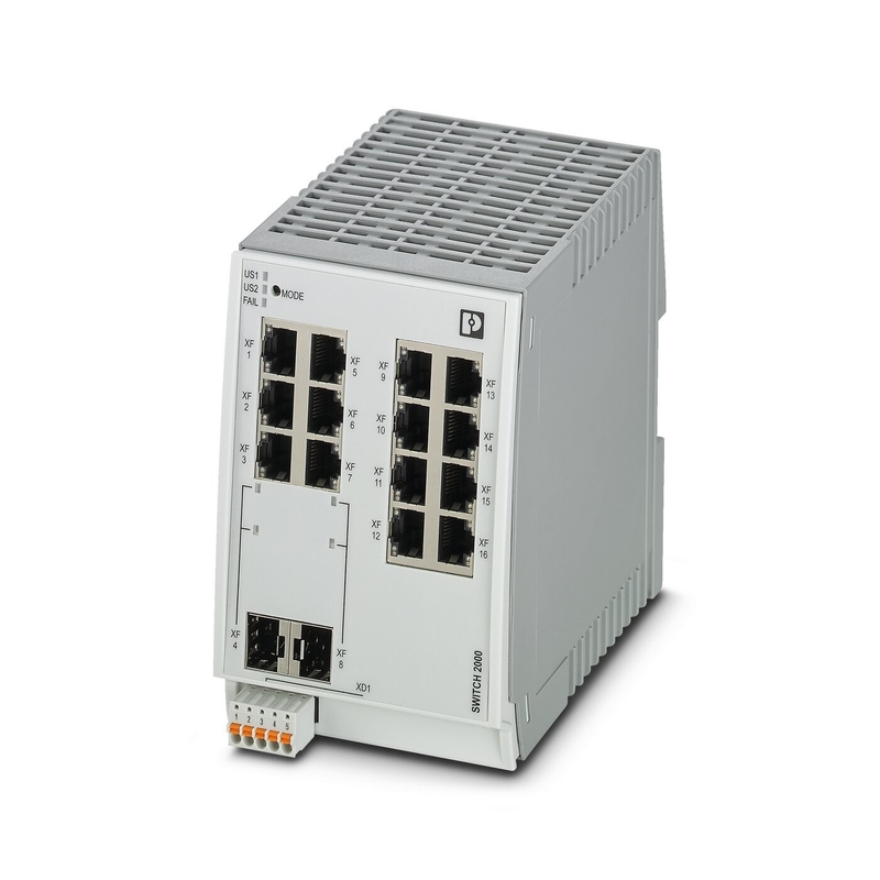 Industrial Ethernet Switch FL SWITCH 2214-2SFX EtherNet/IP Netwerk IP65 Beschermingsniveau