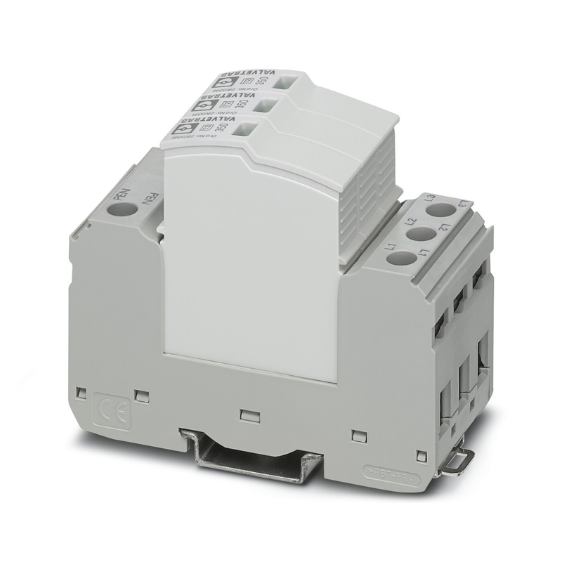 Nominale spanning 2905339 VAL-SEC-T2-3C-350-FM Phoenix Contact Type 2 Overspanningsbeschermer