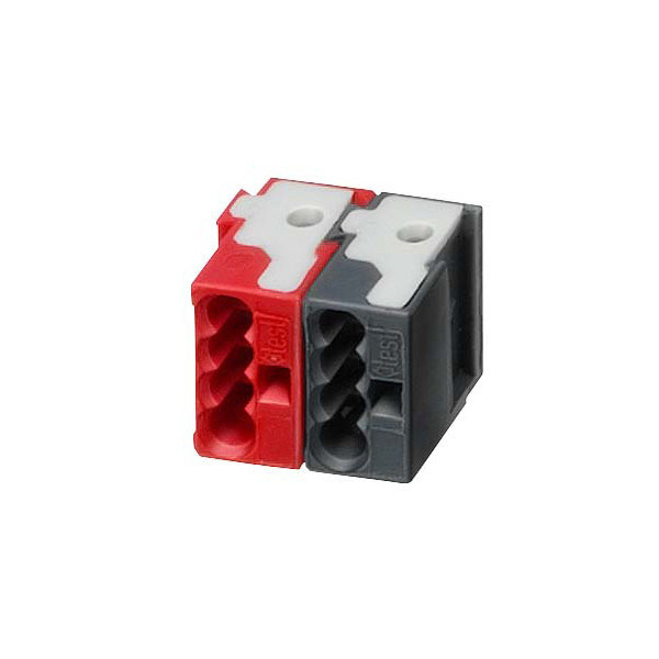 2-pool PLC 5WG1193-8AB01 Busterminal met 4 plug-in connectoren in rood/donkergrijs