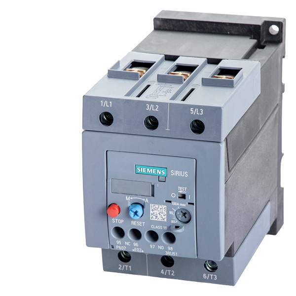 Siemens 3RU5146-4KB1 Overbelasting Relais 80 100 A Grootte S3 Contactbelasting voor motorbescherming