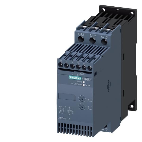 3RW3026-2BB04 Siemens Soft Starter S0 Grootte Schroefterminals Bypass efficiëntieverhoging