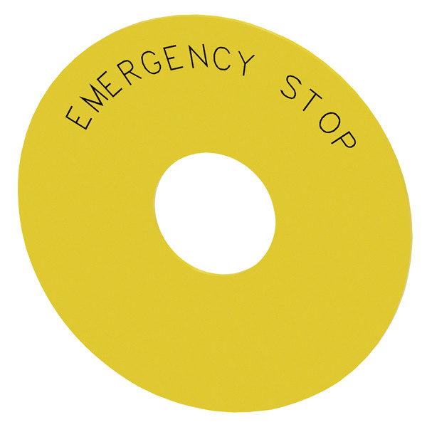 Siemens 3SU1900-0BC31-0DA0 SIRIUS ACT Accessoires Noodstoplabel voor industriële apparatuur